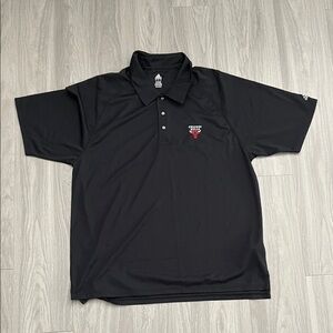 Adidas Black Polo with Red Emblem Large